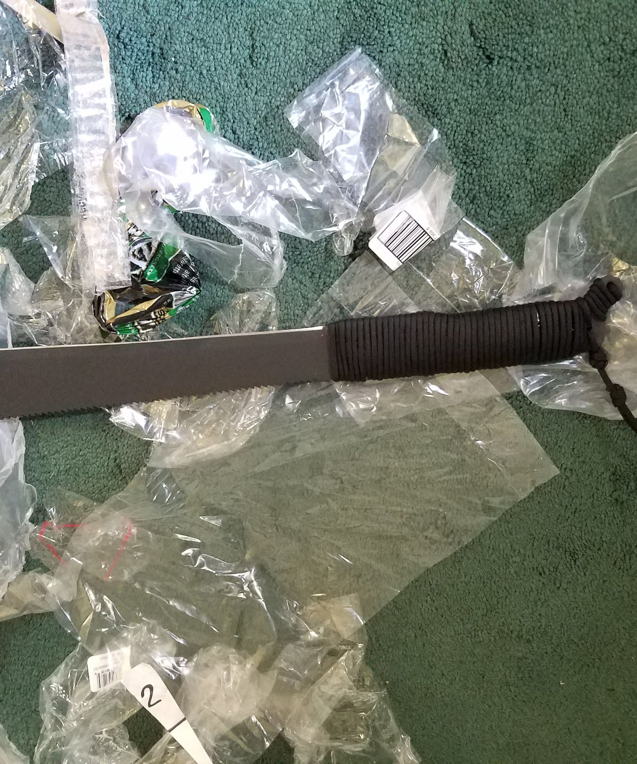 Machete Handle From Plastic Scrap and Paracord 8 Steps Instructables