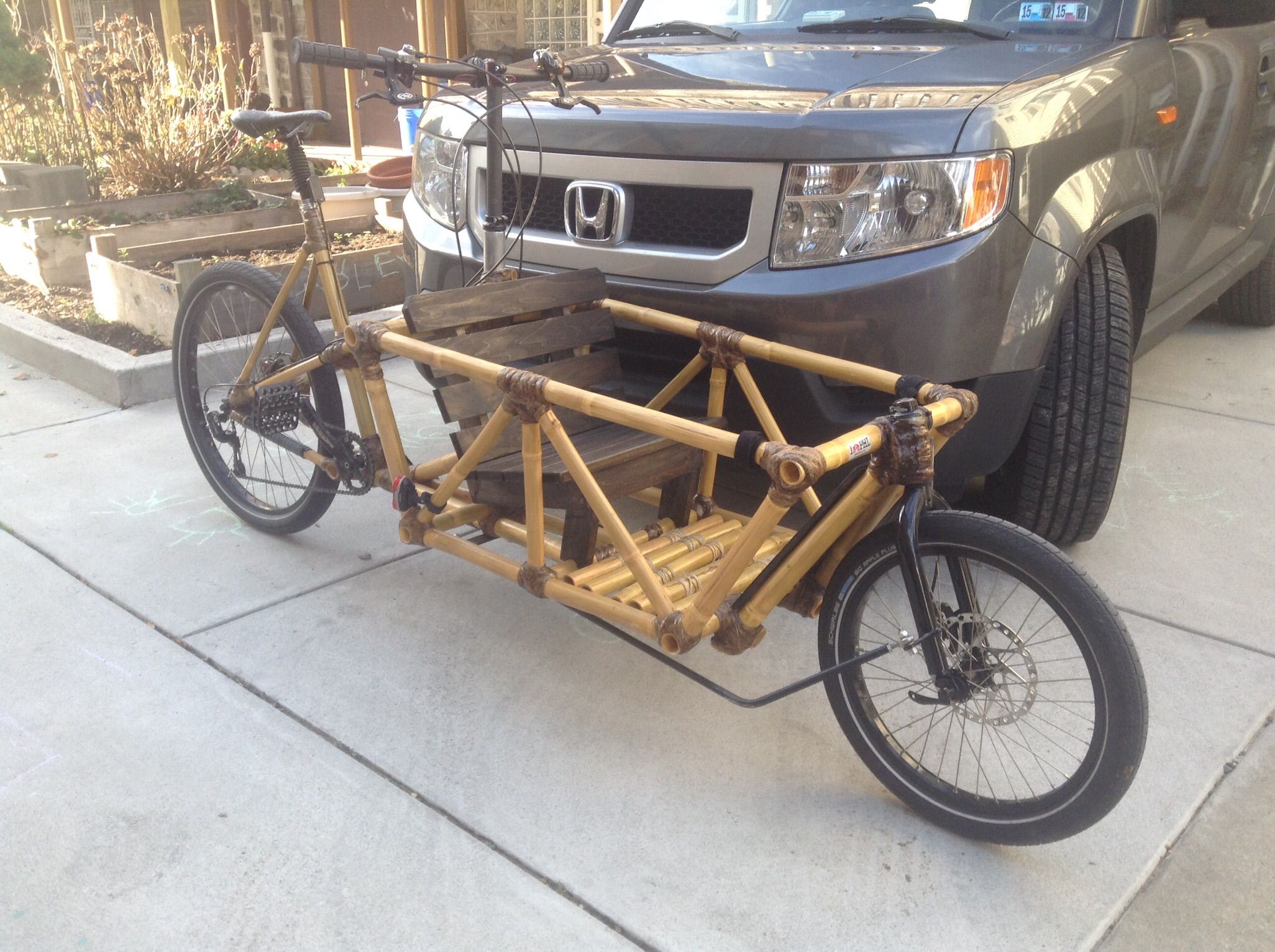bamboo cargo bike