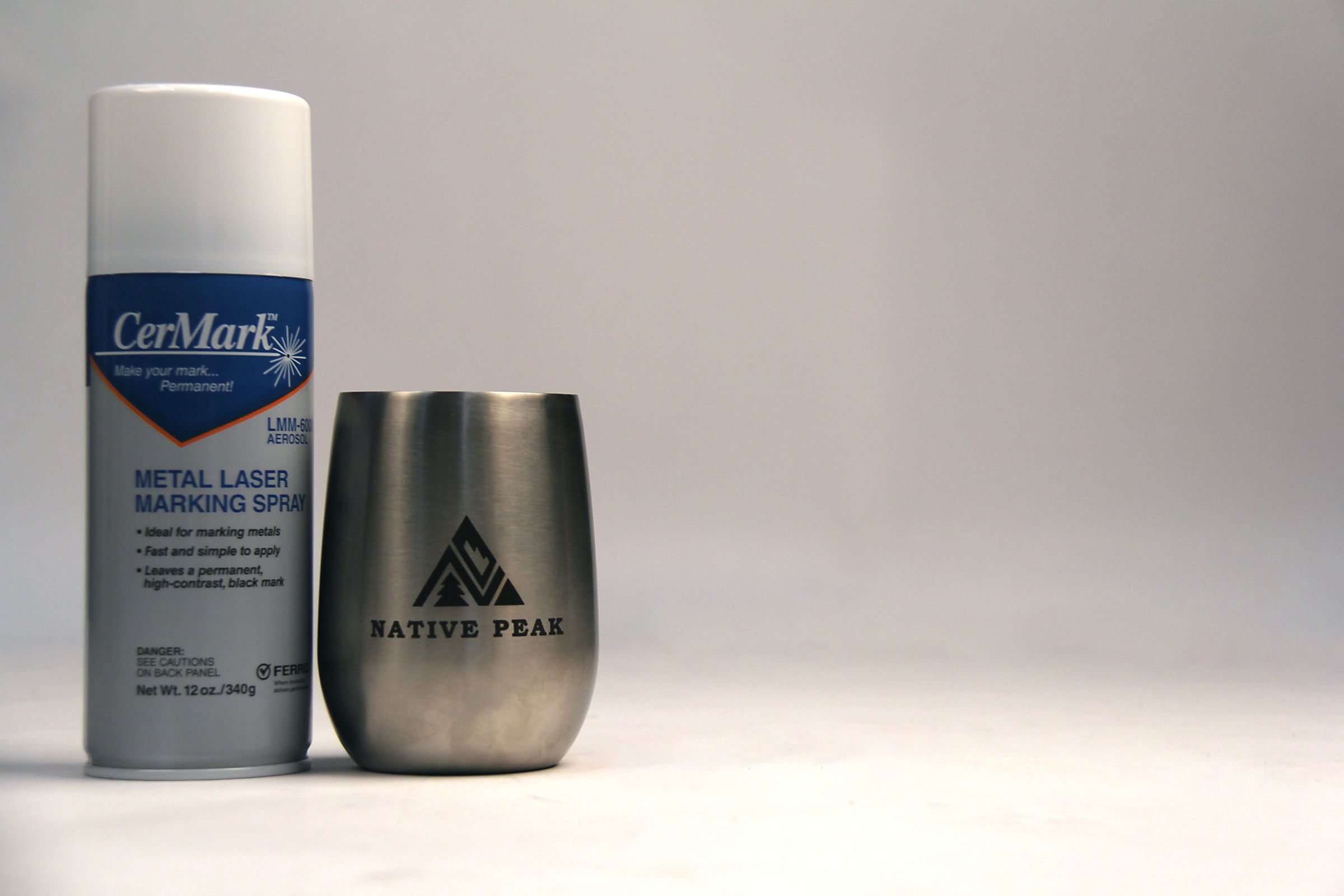 Laser Engraving Stainless Steel With CerMark Spray 6 Steps (with