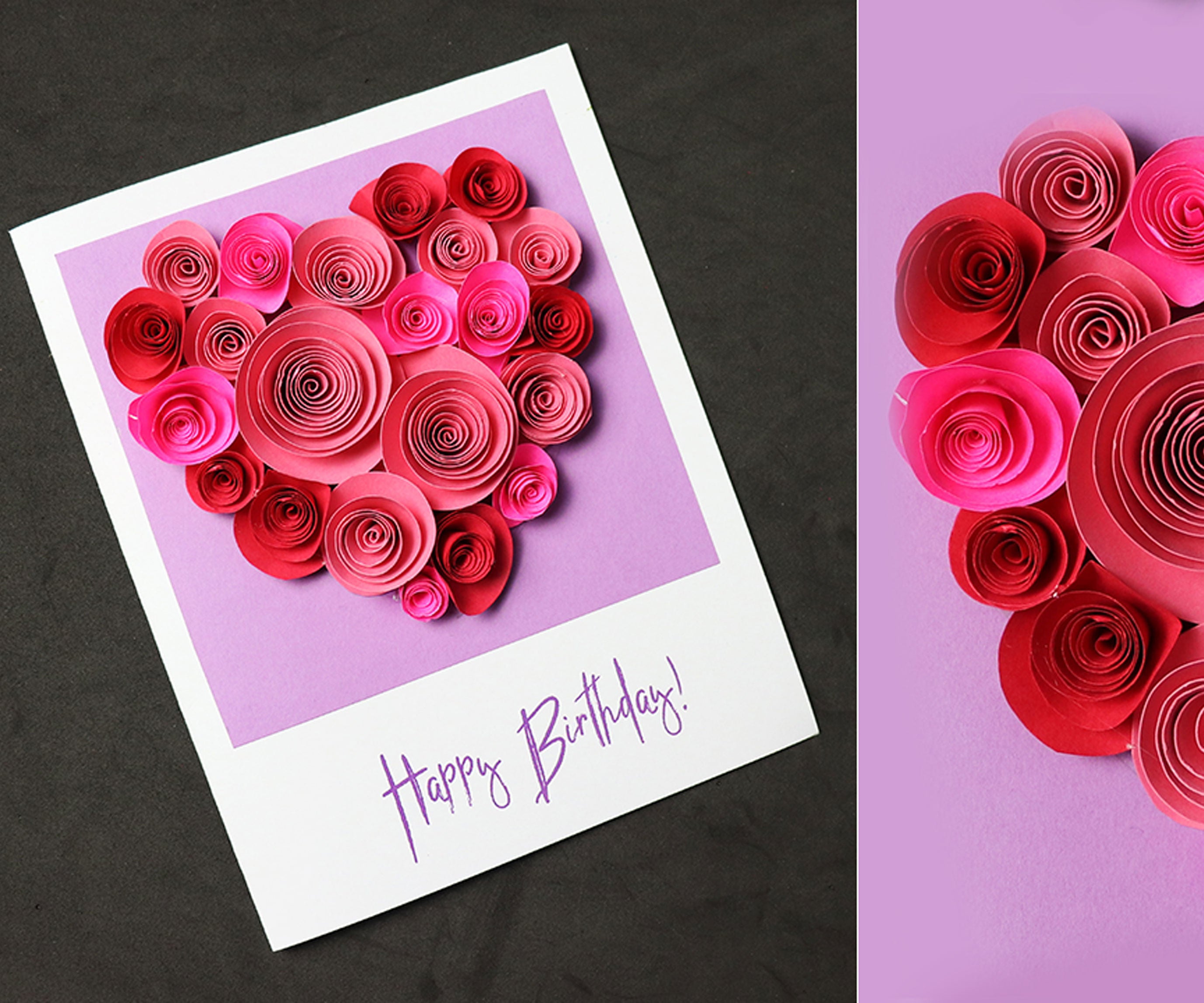 Beautiful Birthday Greeting Card Idea Pop Up Rose Heart Diy Birthday Card 5 Steps Instructables