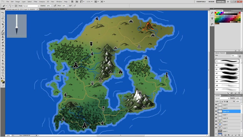 how to make a fantasy map in photoshop