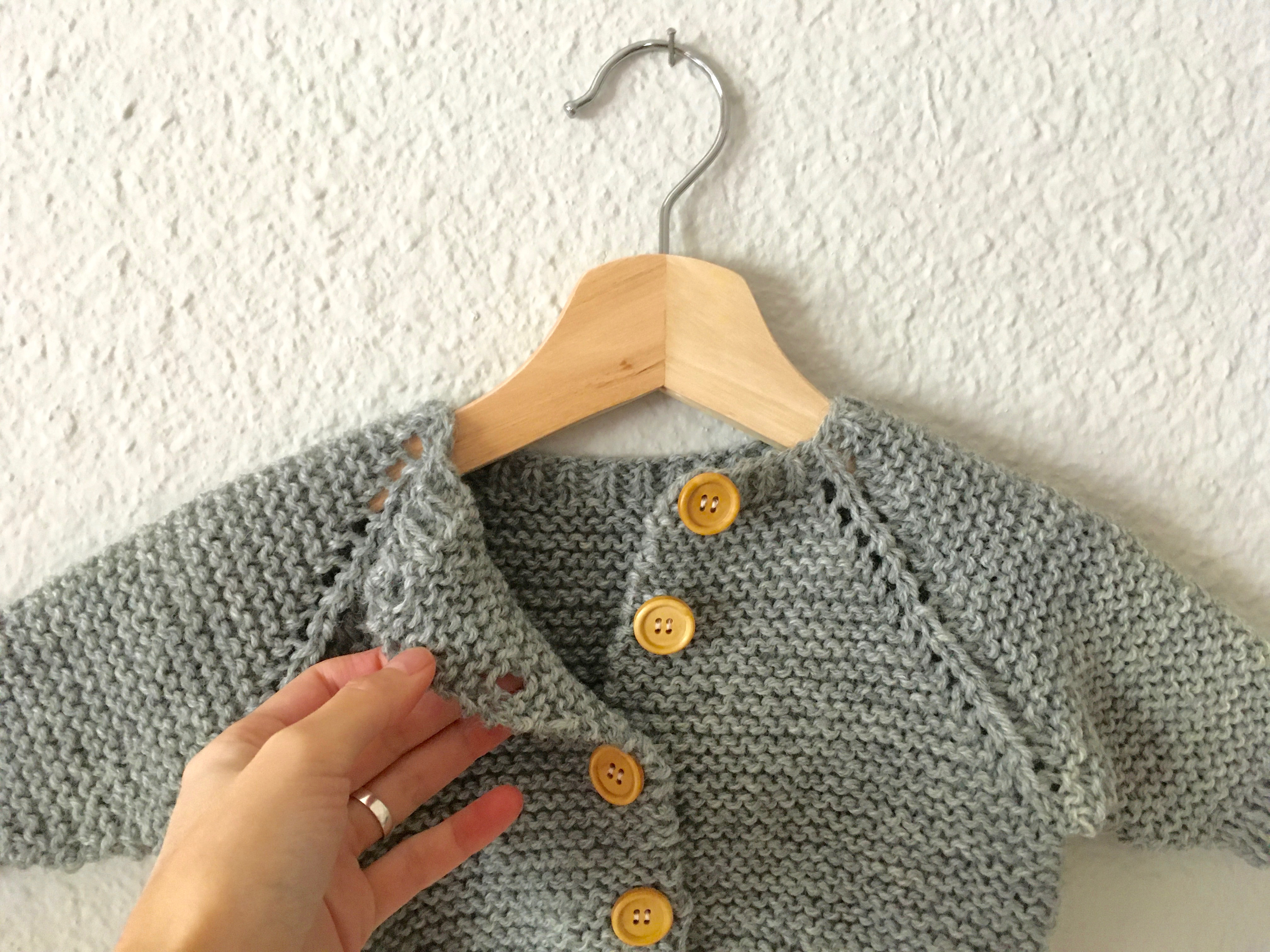 hand knit chunky cardigan