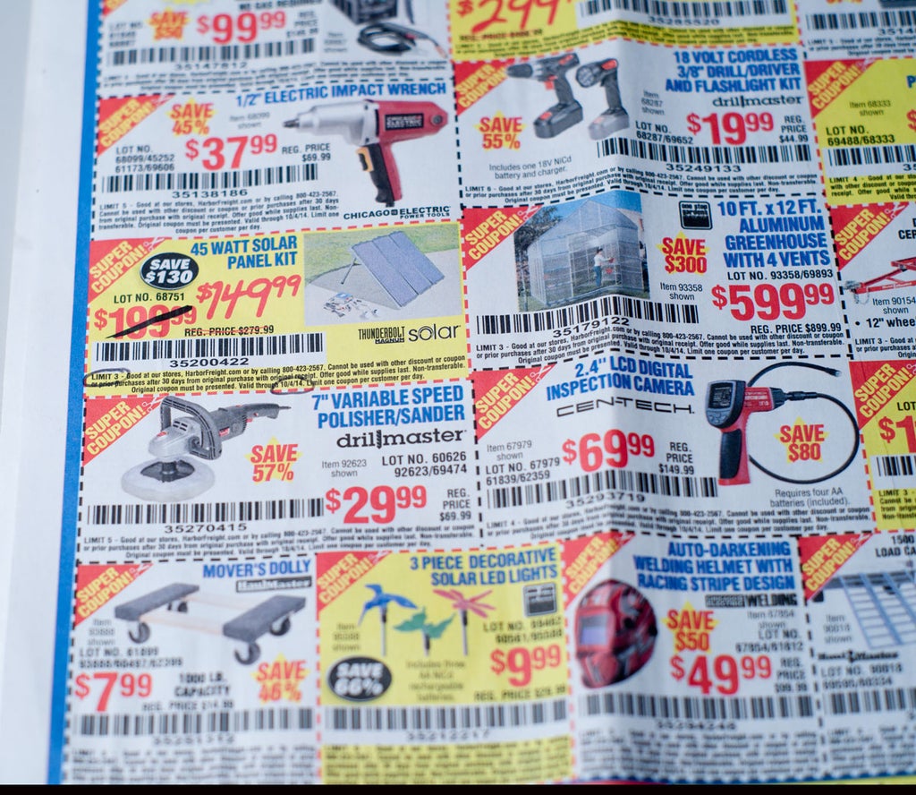 Guide to Harbor Freight Coupons, Deals and Free Stuff : 6 ...