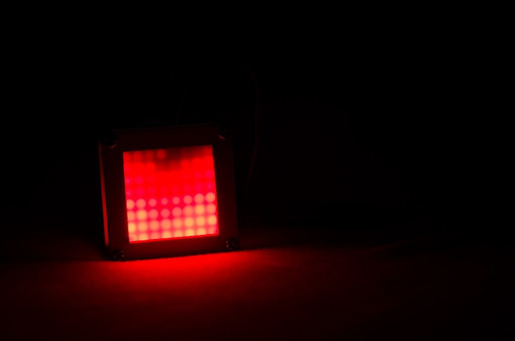 DIY guide for Flames effect with a 8x8 LED Matrix and ATMega328 with step-by-step instructions