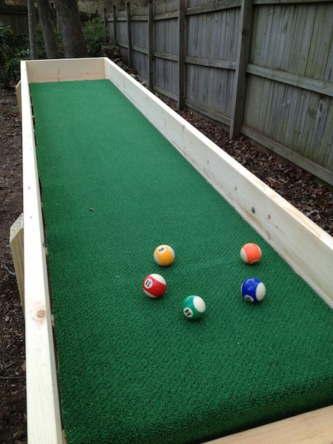 Outdoor Carpet Ball Table Also Called Gutter Ball 8 Steps Instructables