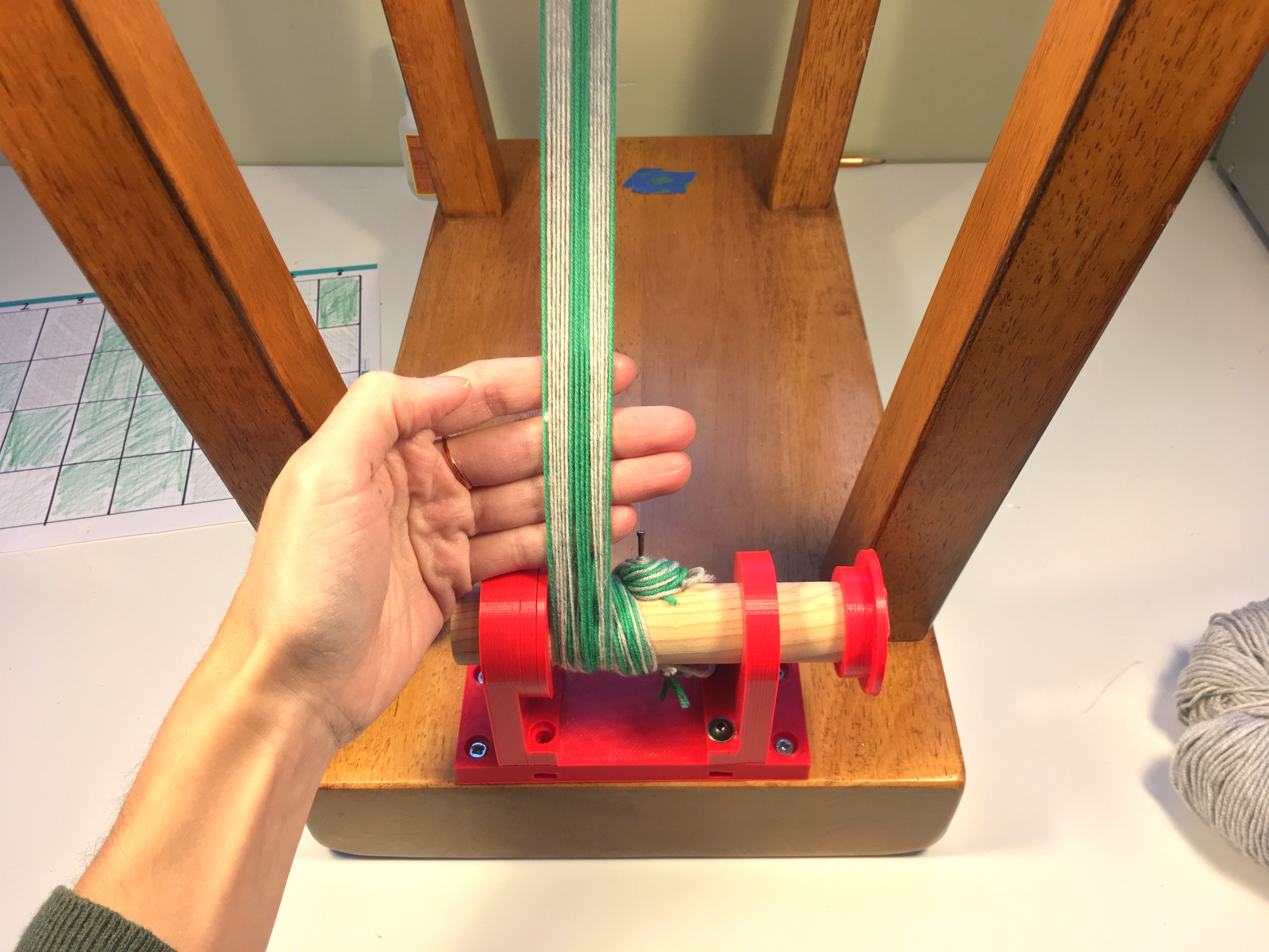 Tablet Weaving Loom Using a Wooden Stool 7 Steps (with Pictures