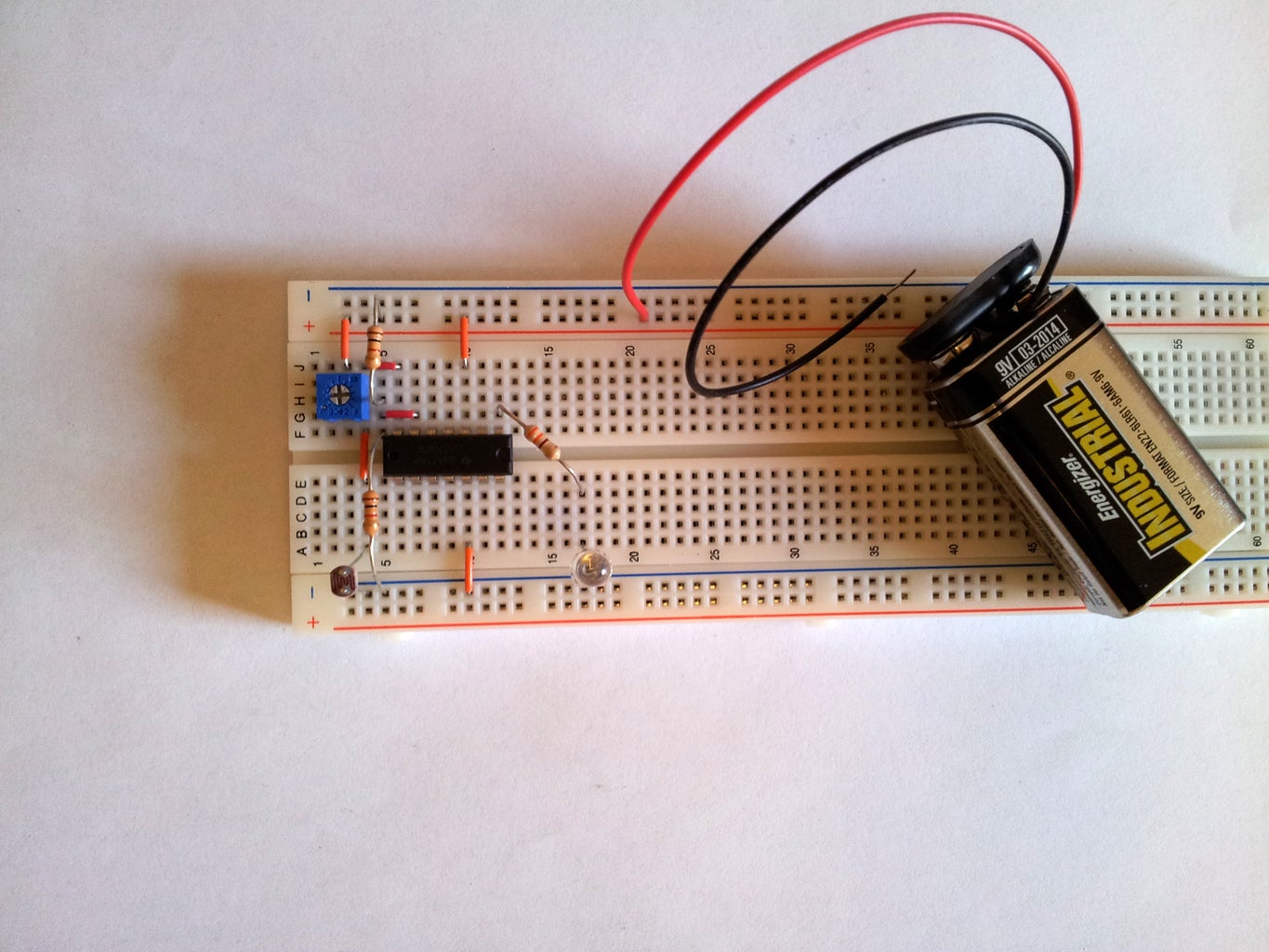 Simple Light Detector With Sensitivity Control : 7 Steps (with Pictures ... Circuit Diagram