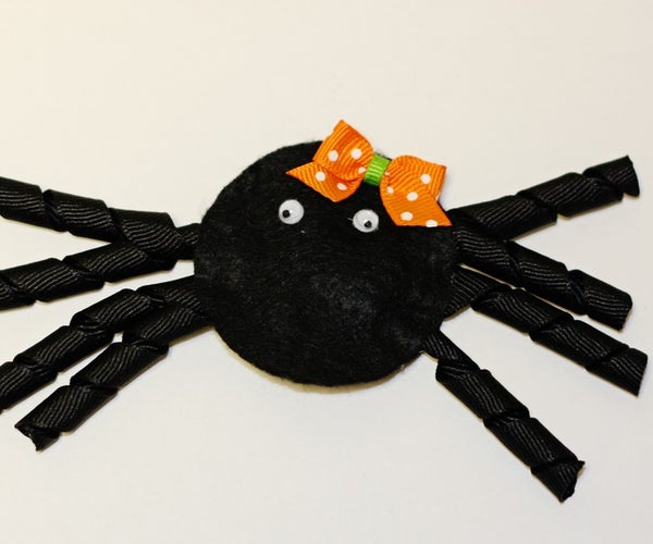 Felt Spider Hair Clip