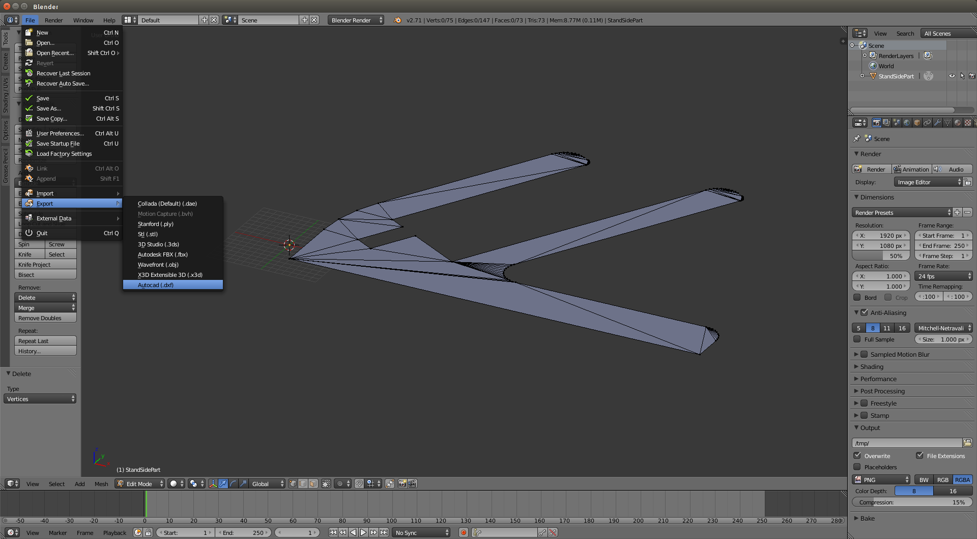 Convert STL to DXF Using Open Source Tools Instructables
