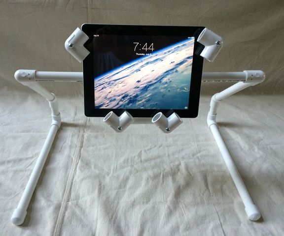 DIY guide for An iPad / Tablet PVC Stand Anyone Can Make! with step-by-step instructions