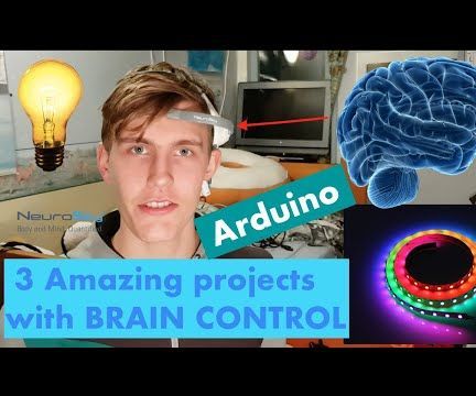 3 amazing brain / mind control projects lights ledstrip led with arduino and neurosky DIY Project DIY Project Image