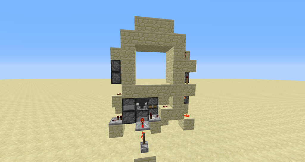 3x3 Minecraft Piston Door 18 Steps Instructables