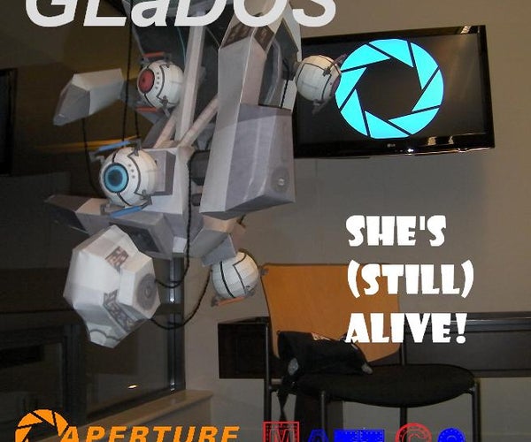 Full Scale GLaDOS Papercraft Replica