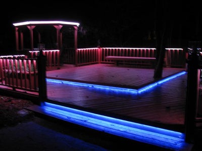 Led Deck Lighting In Color 12 Steps With Pictures Instructables Led Deck Lighting In Color 12 Steps, Patio Led Strip Lights