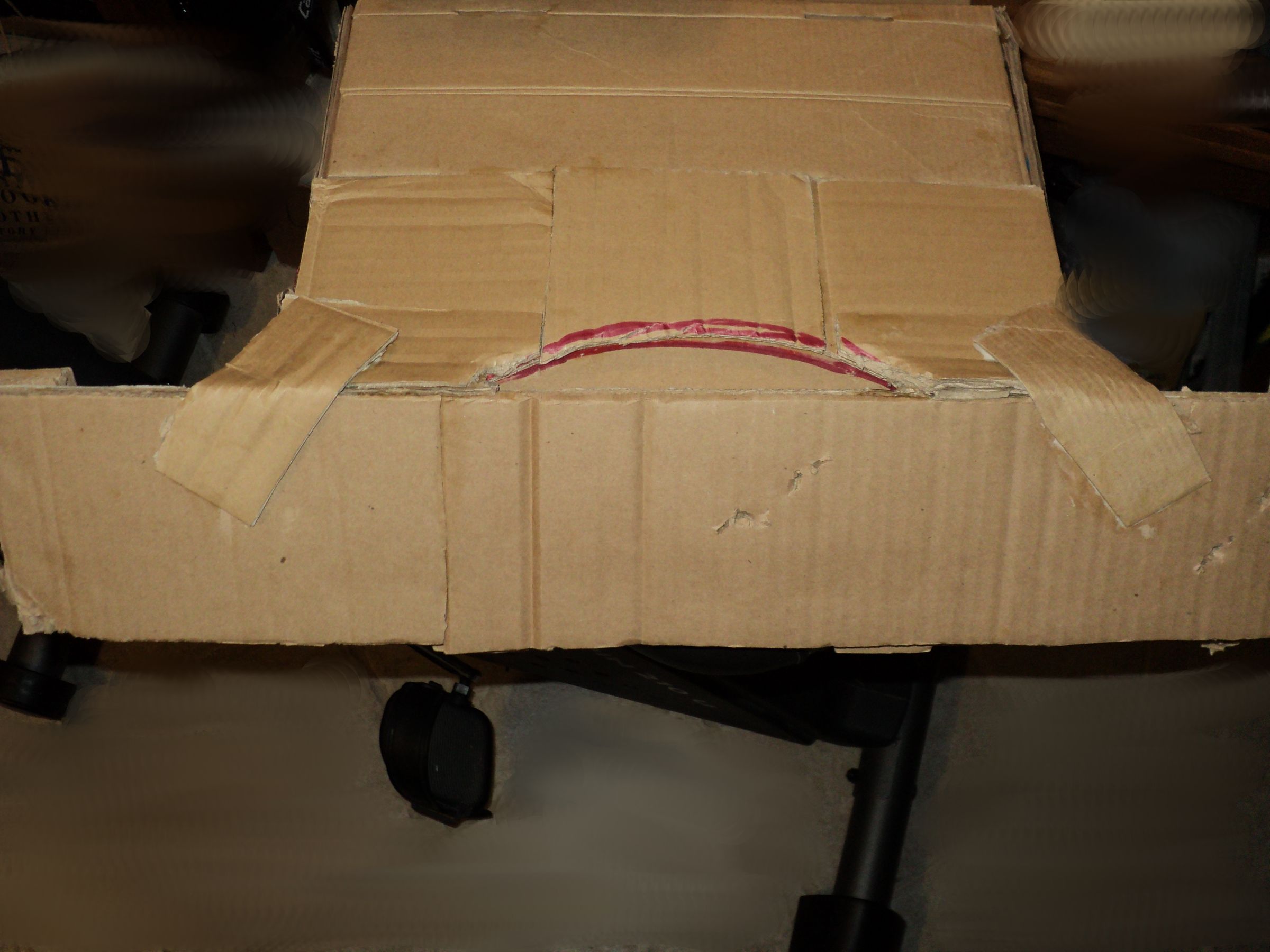 Cardboard Exercise Bike Laptop Stand 8 Steps (with Pictures