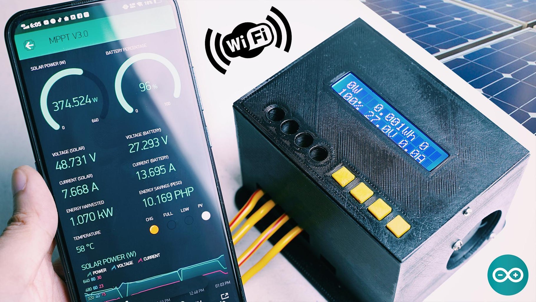 1kW Arduino MPPT Solar Charge Controller (ESP32 + WiFi) : 46 Steps ...