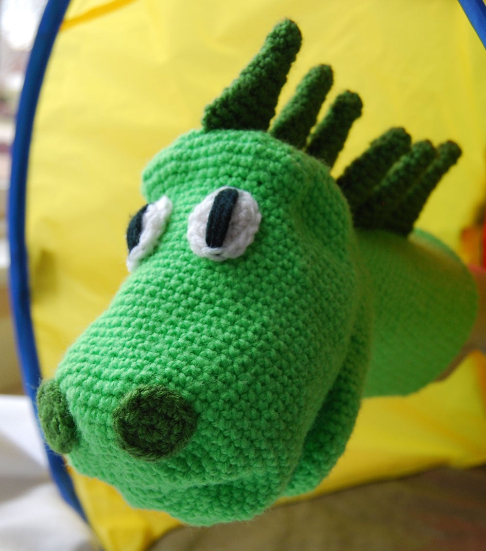 Crochet a Cute Dinosaur Puppet : 10 Steps - Instructables