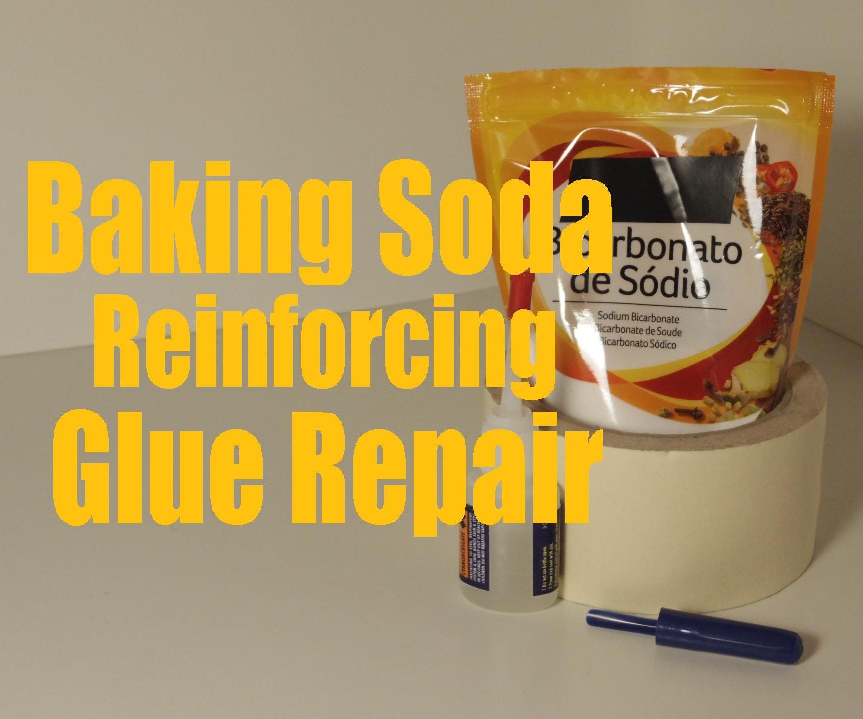 Baking Soda Reinforcing Glue Repair 4 Steps Instructables