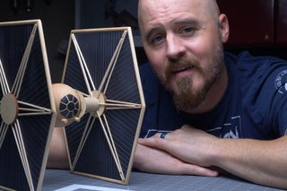 tie fighter sculpture made with hand tools only wooden star wars model 12 steps with pictures instructables