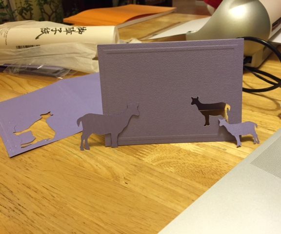 Cute Goat Greeting Cards With Silhouette Cutter : 7 Steps (with ...