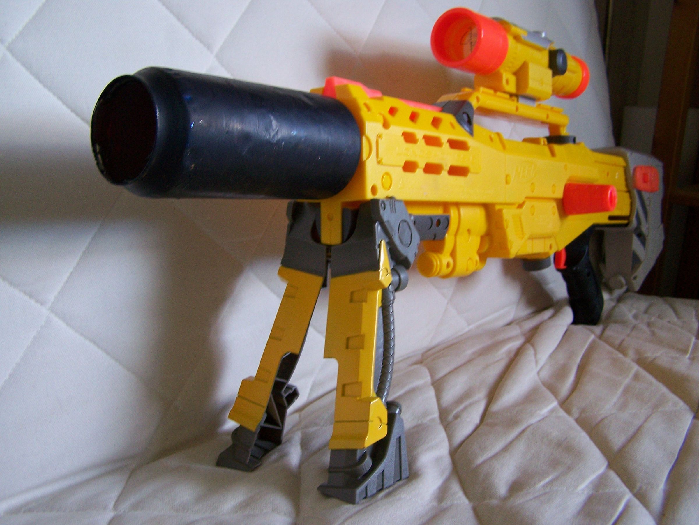 "Pop Can" Silencer for Nerf Guns 3 Steps Instructables