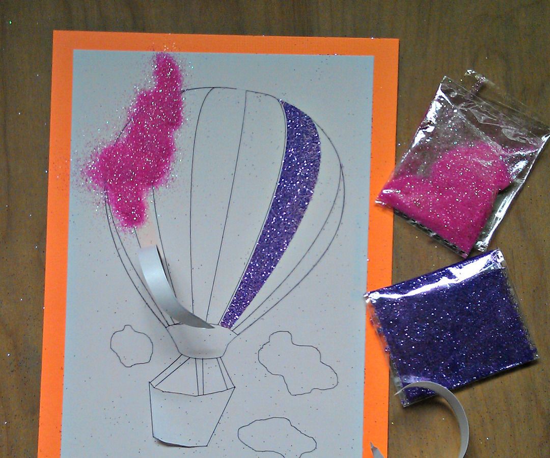 cnc silhouette peel & stick glitter art DIY Project DIY Project Image