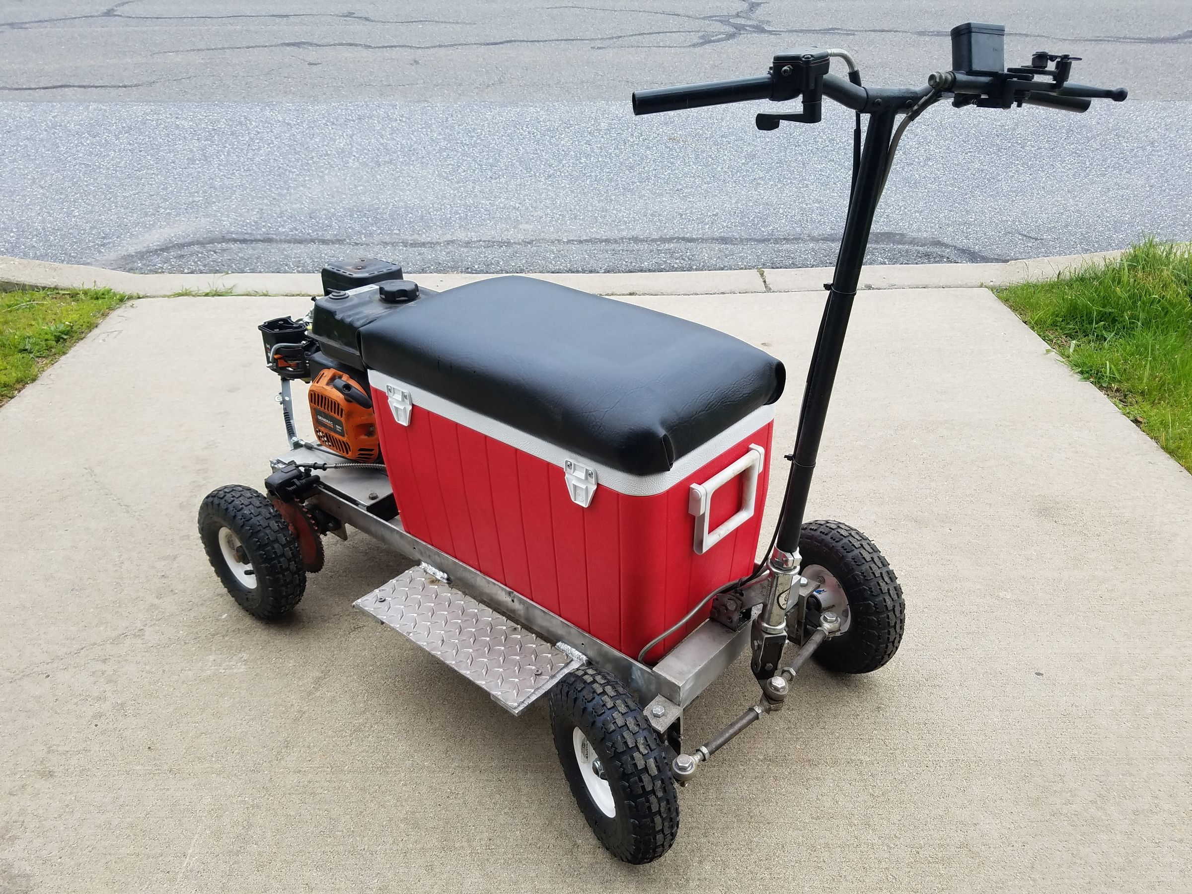 DIY Gas Powered Cooler Kart 9 Steps Instructables