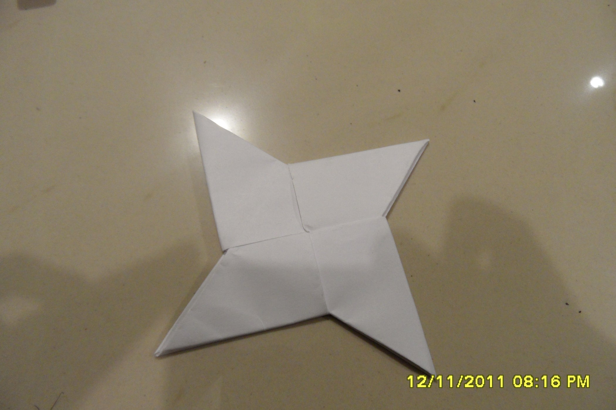 How to Make a Paper Shuriken 13 Steps Instructables