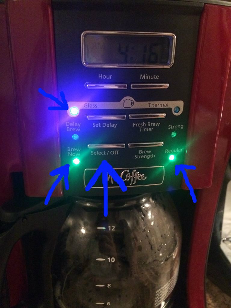 Turning the Coffee Pot On