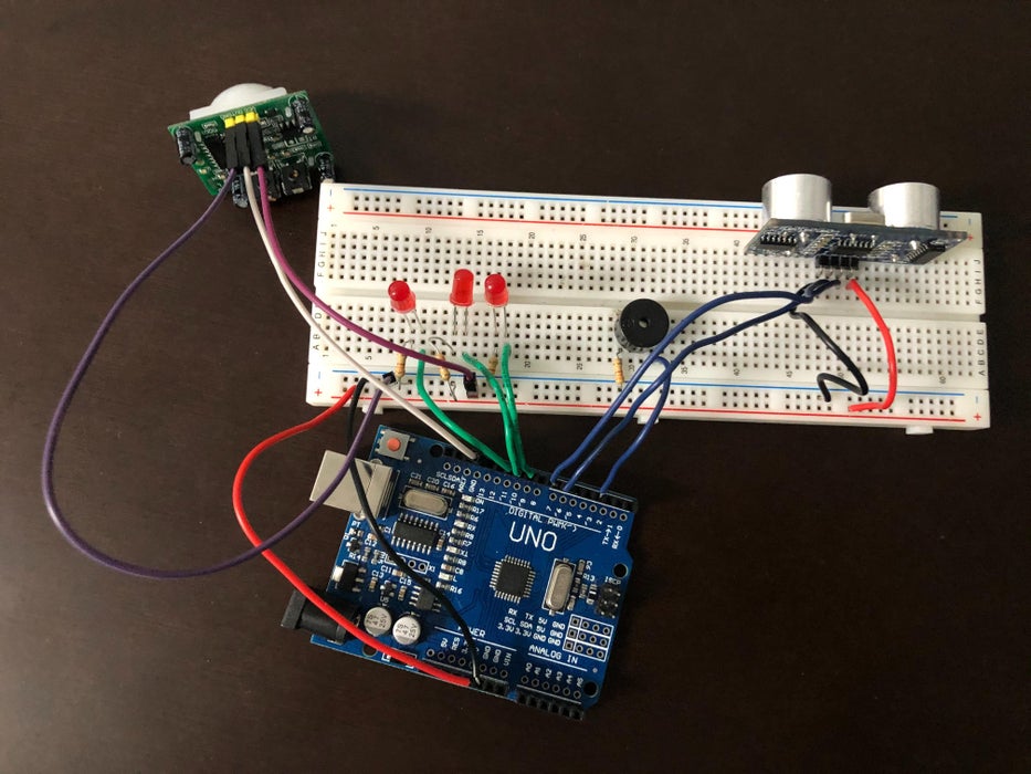 Assembly - Buzzer and Pir Sensor