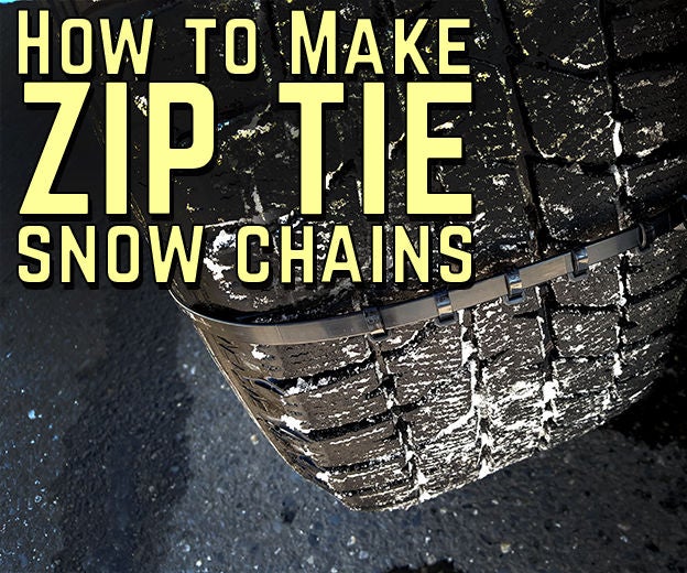 How to Make Emergency Zip Tie Snow Chains 4 Steps (with Pictures