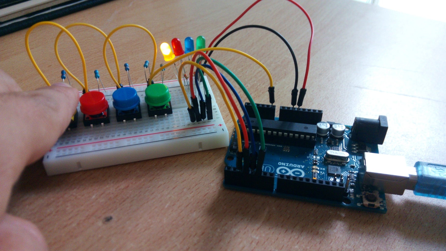 How To: Multiple Buttons on 1 Analog Pin - Arduino Tutorial : 5 Steps ...