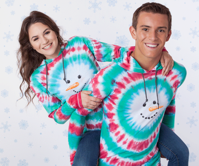 diy tie-dye snowman ugly sweater hoodie DIY Project DIY Project Image