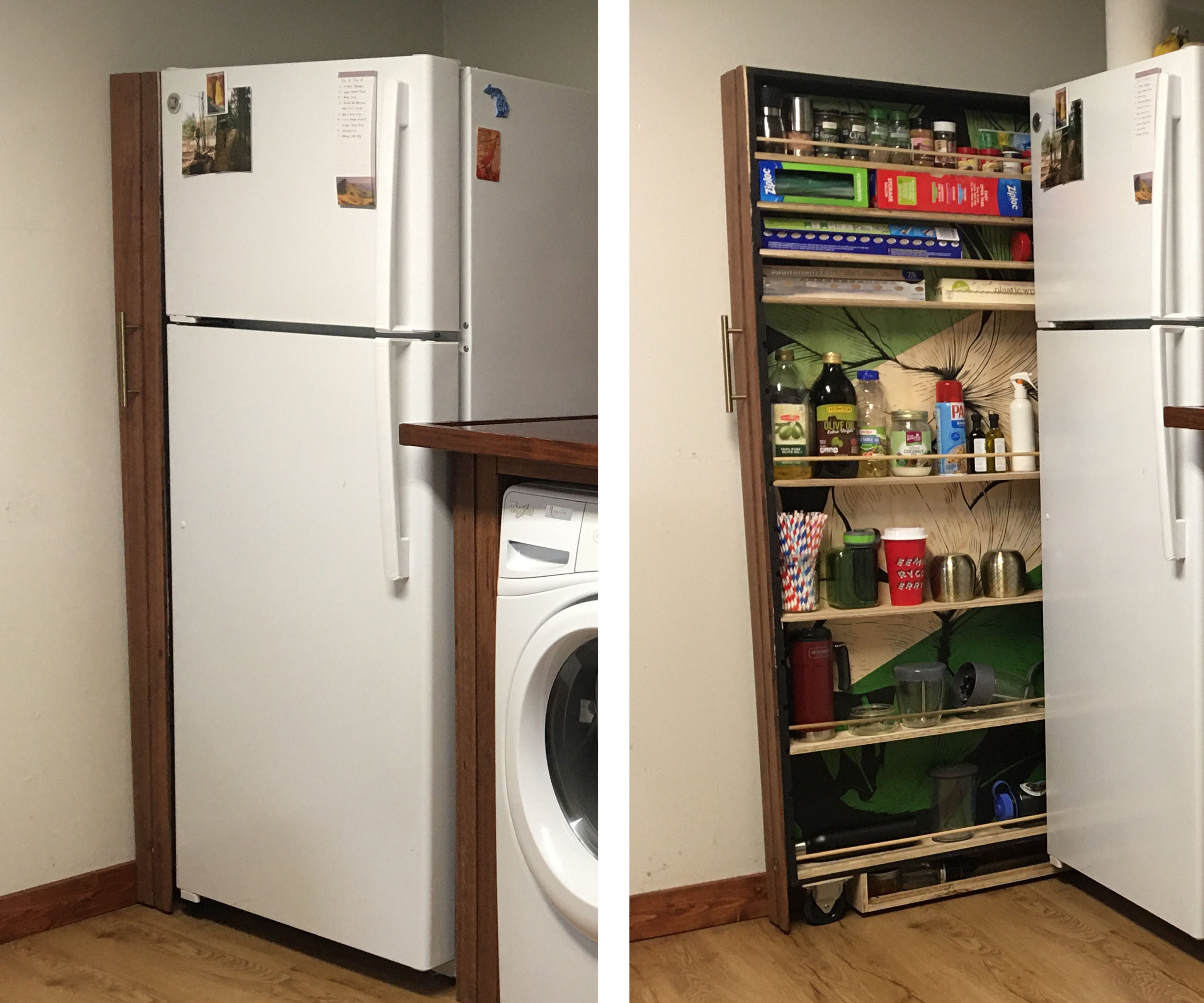 how to build a cabinet around a refrigerator slide out refrigerator cabinet 10 steps with pictures how to build a cabinet around a refrigerator slide out refrigerator cabinet 10 steps with pictures