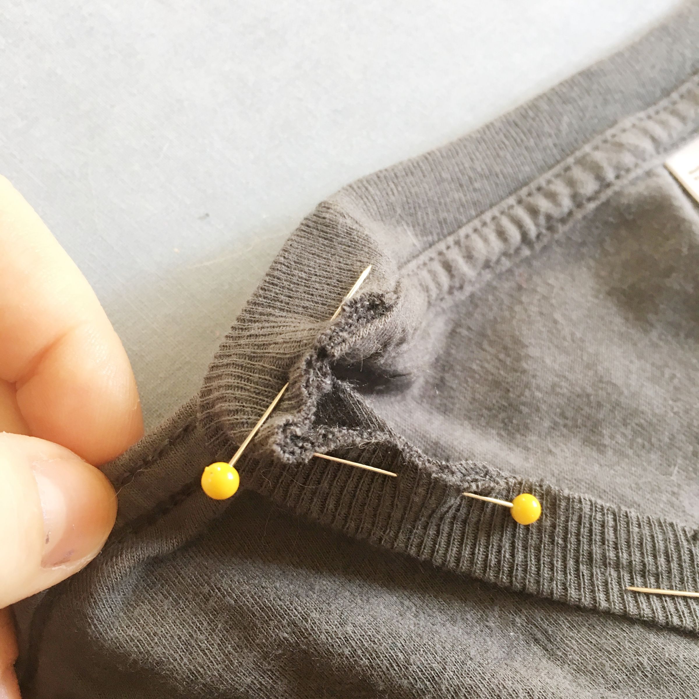 Turning a Crew Neck Into a VNeck 11 Steps (with Pictures
