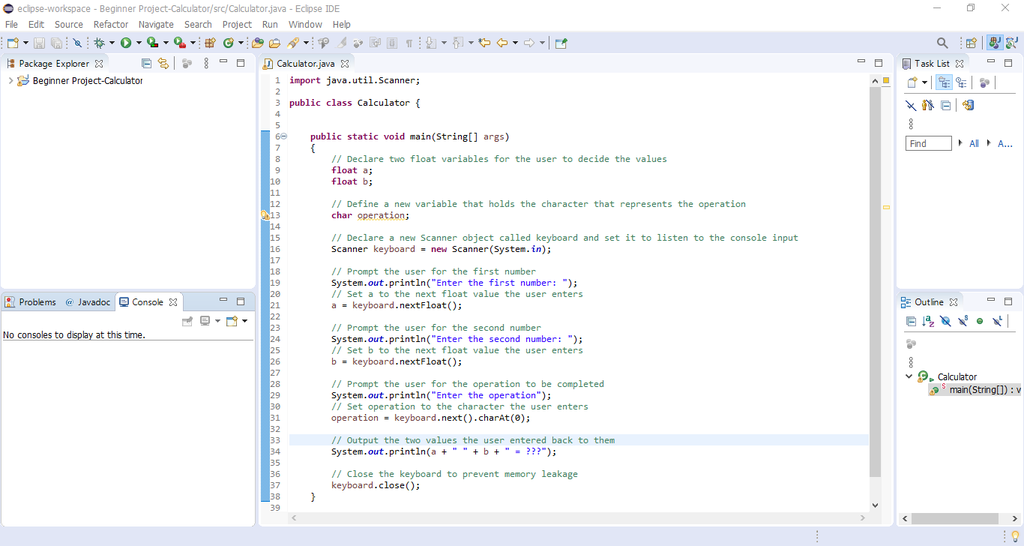 Simple Java Calculator Intro : 9 Steps - Instructables