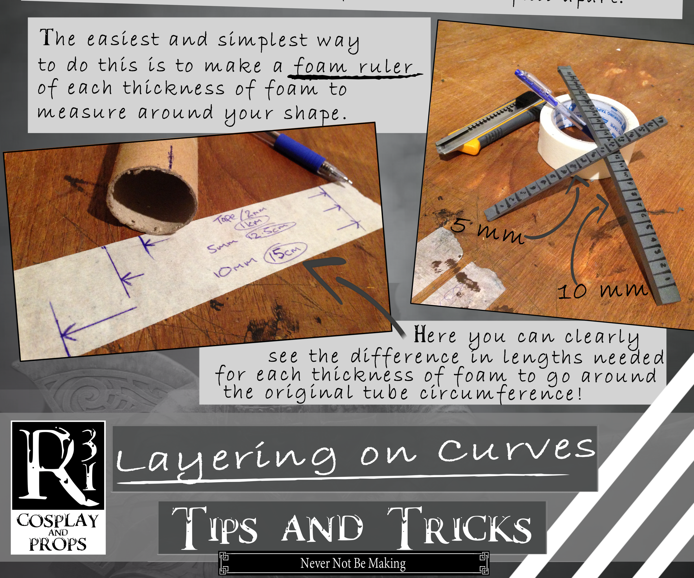 working with foam: tips and tricks - layering on curves DIY Project DIY Project Image