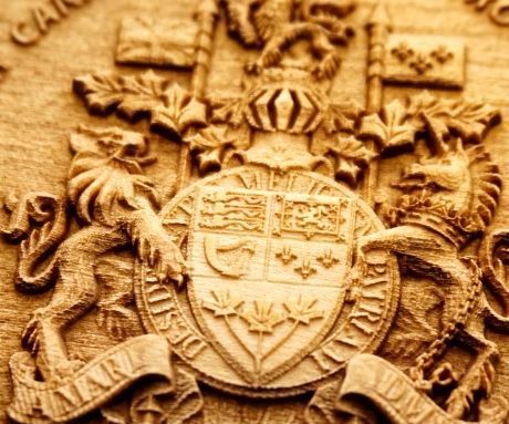 3d laser engraved wooden crest DIY Project DIY Project Image