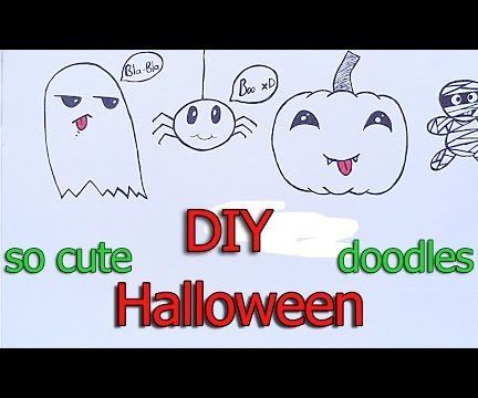 [diy] 4 so cute halloween doodles *step by step DIY Project DIY Project Image