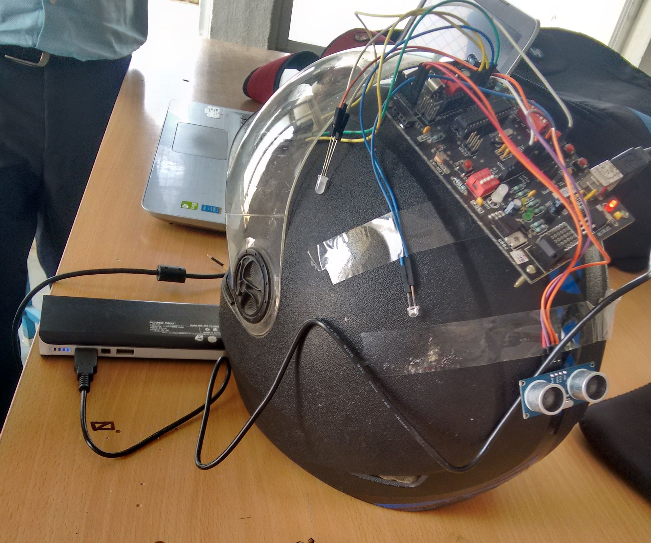Smart Helmet! Unassembled 6 Steps Instructables