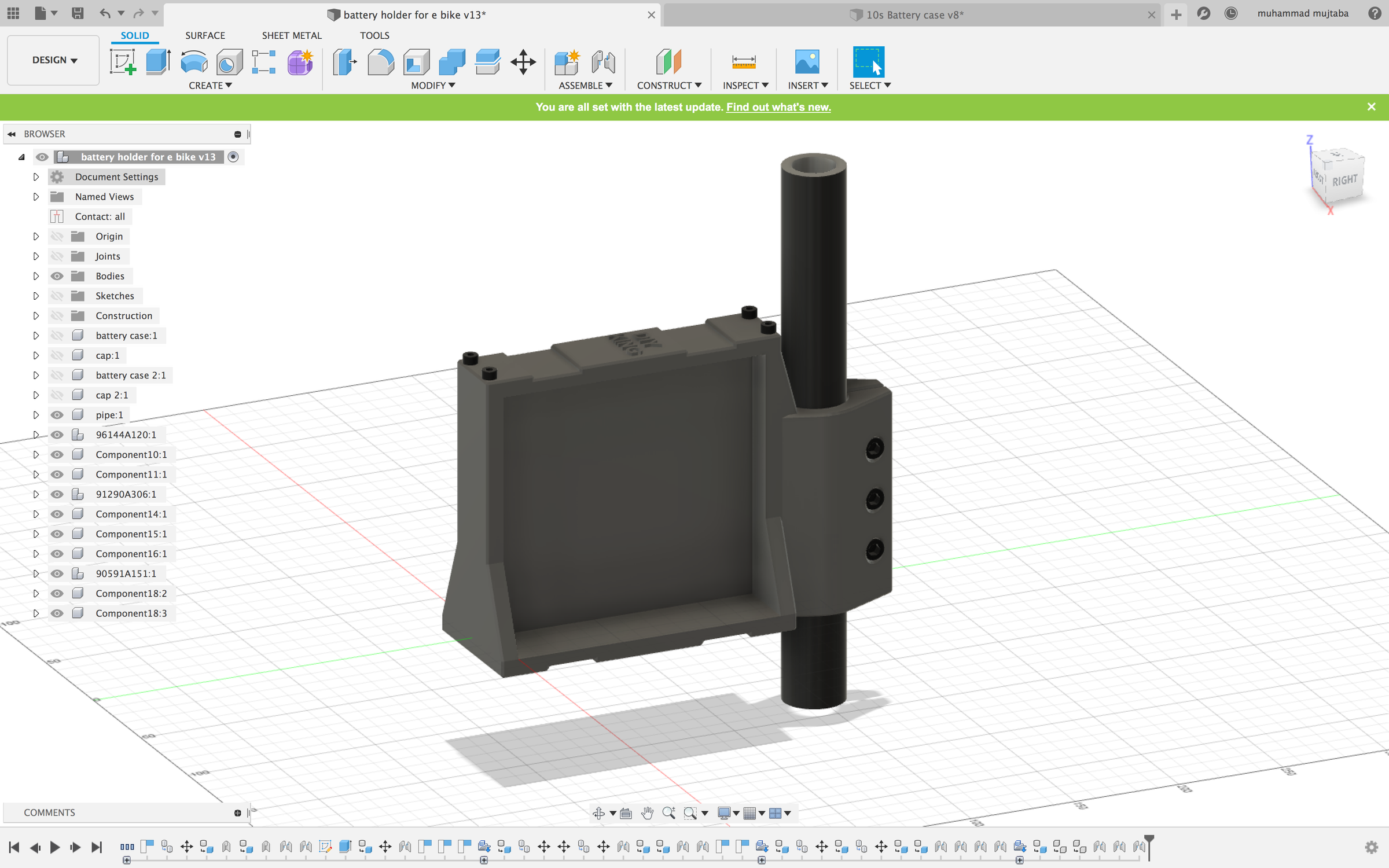 ebike battery enclosure