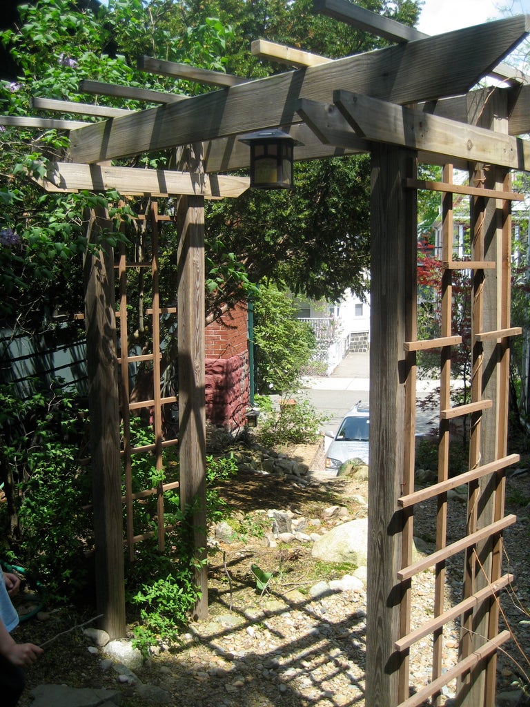 Build A Wooden Garden Arbor 6 Steps With Pictures Instructables