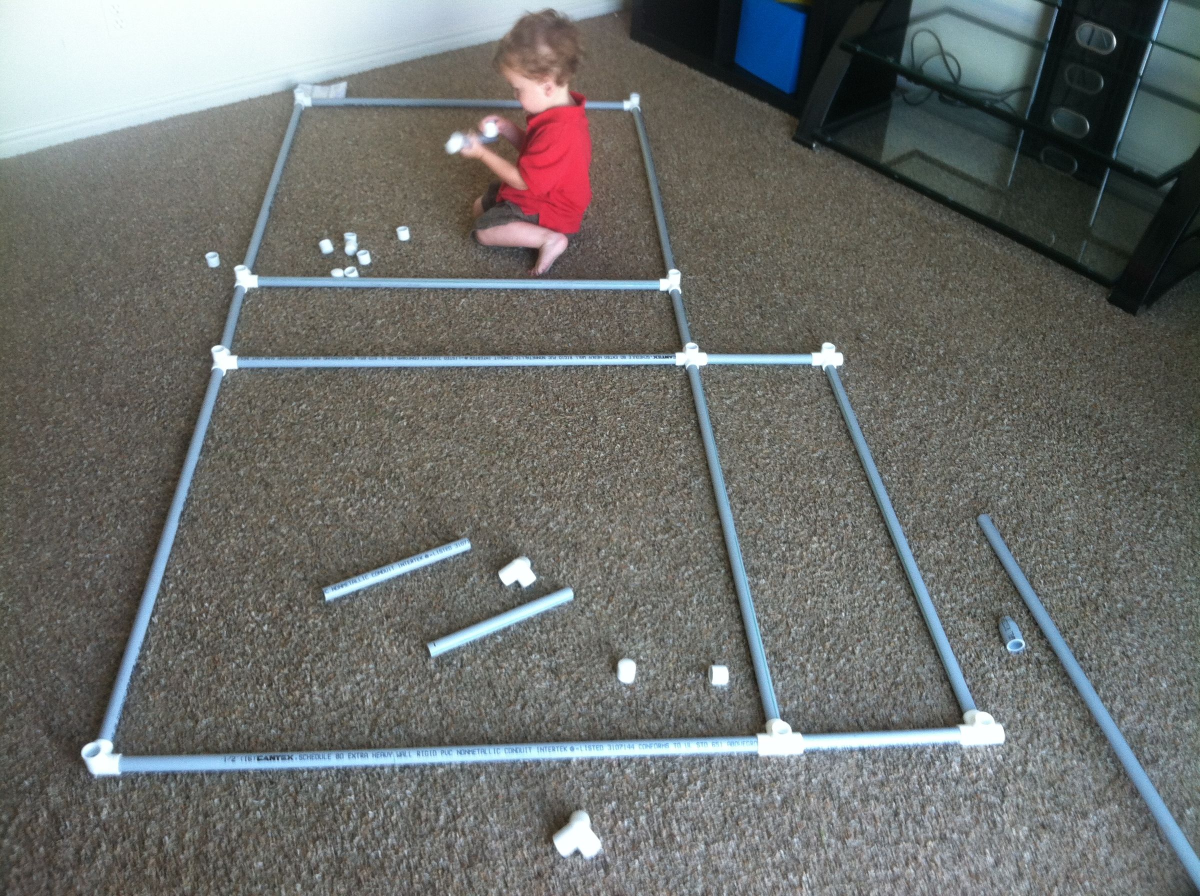 Easy Rebuildable PVC Fort 3 Steps Instructables