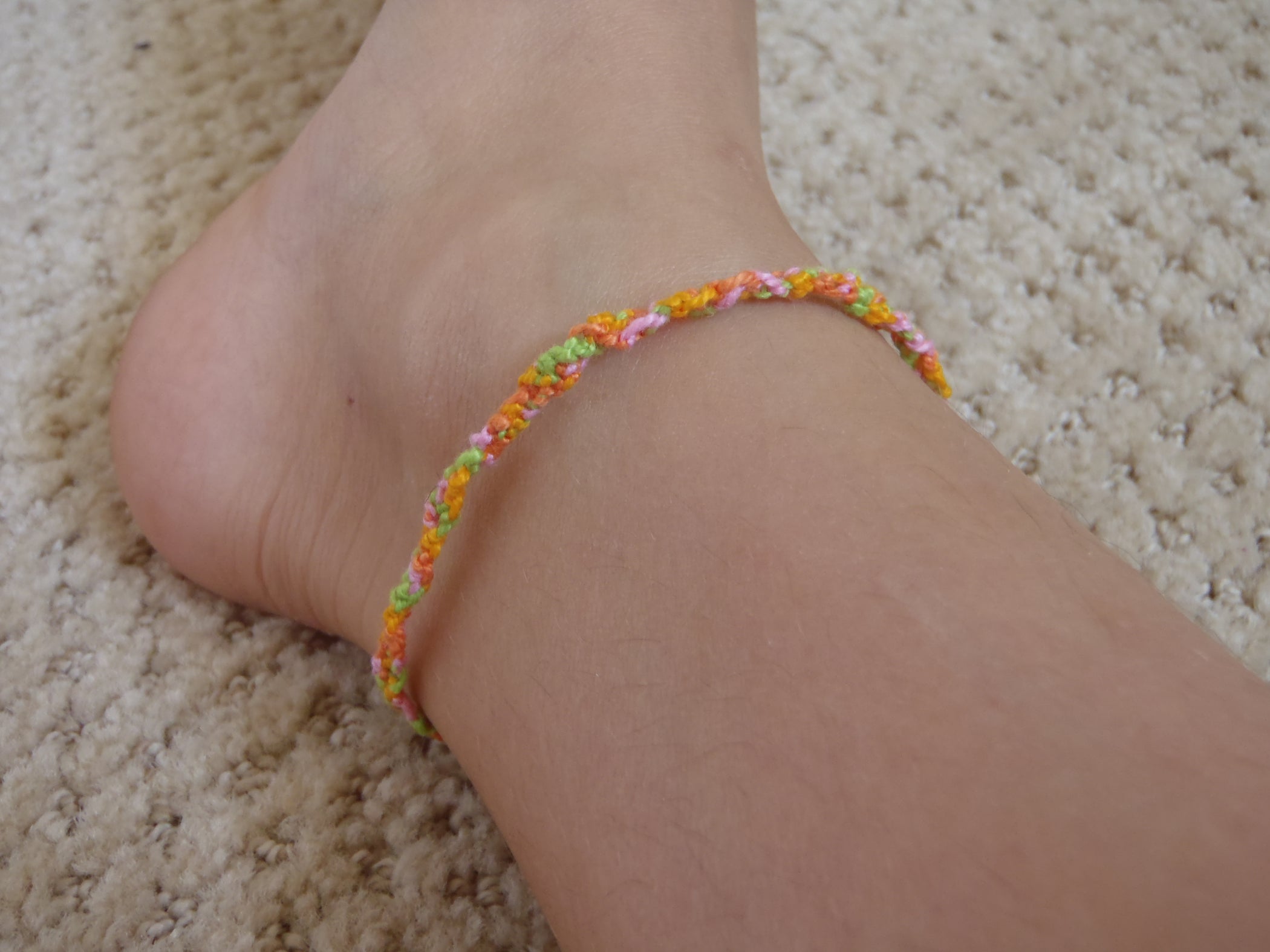 Diagonal Knotted Bracelet 8 Steps Instructables