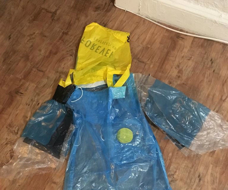 GhettoFab Plastic Bag Raincoat 5 Steps (with Pictures) Instructables