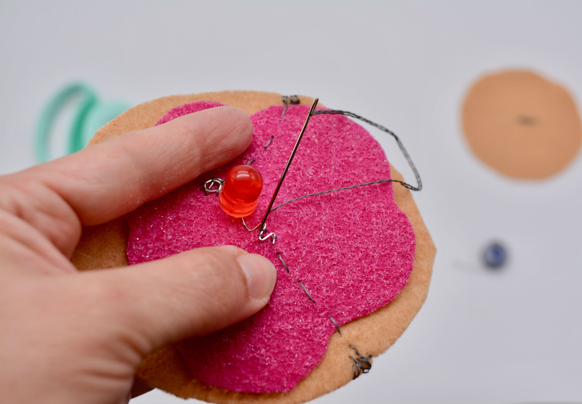 Conductive Jelly Donuts an Introduction to Sewing Circuits With Makey