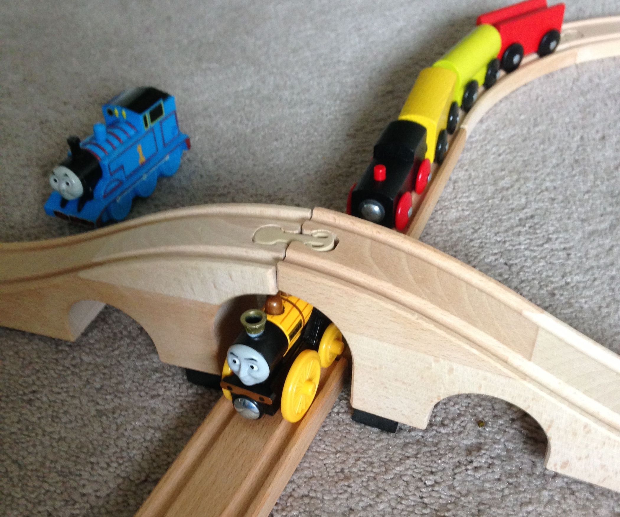 IKEA Basic Train Set and Thomas the Train Underpass Clearance