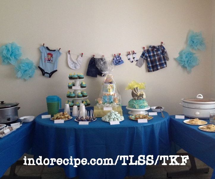 Party Table Idea It's a Boy Baby Shower 4 Steps (with Pictures