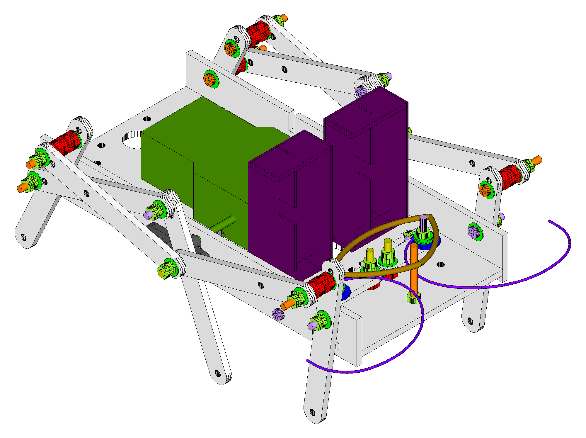 (source files for) how to make an oawr (obstacle avoiding walking robot) DIY Project DIY Project Image