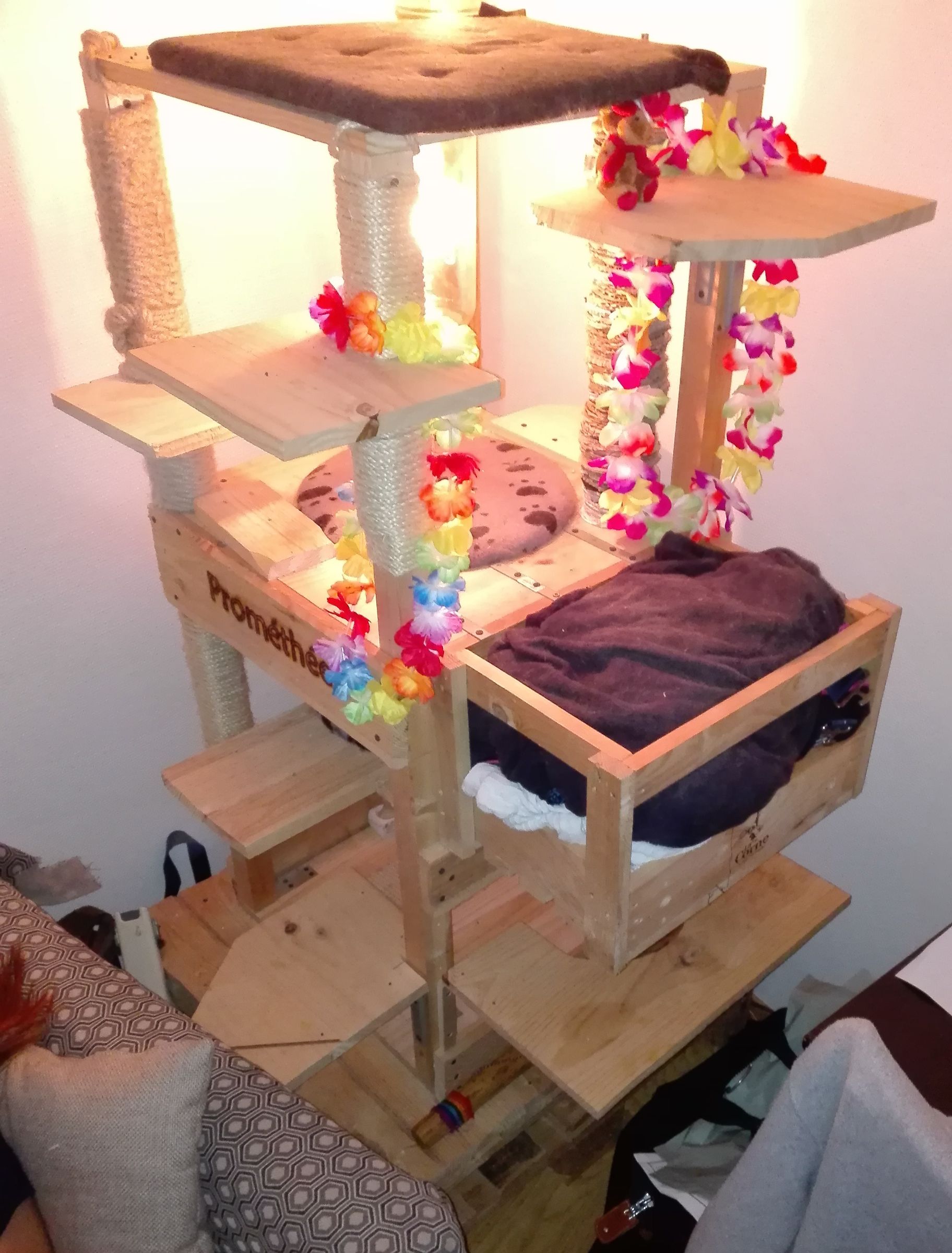tall cat tree diy
